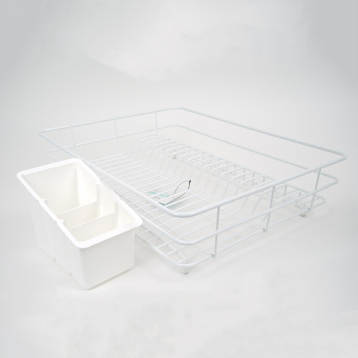 Delfinware Deep Drainer Large With Cutlery Holder / White 4100