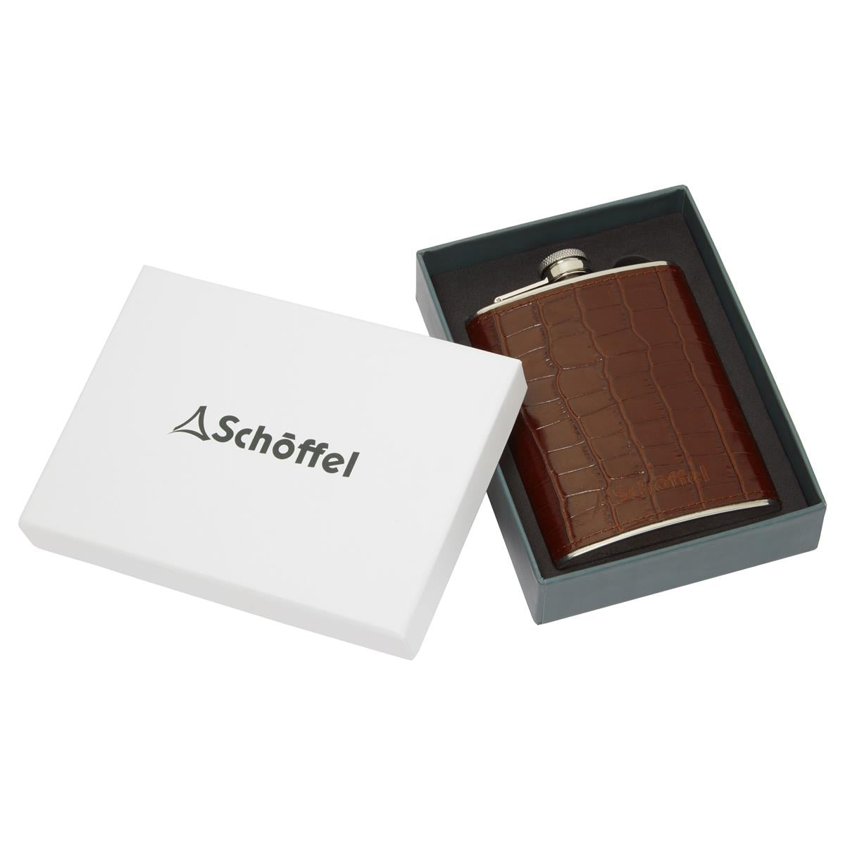 Schoffel Leather Hip Flask