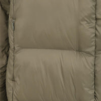Khaki Lazy Jacks Womens JK2 Long Puffer Coat Detail