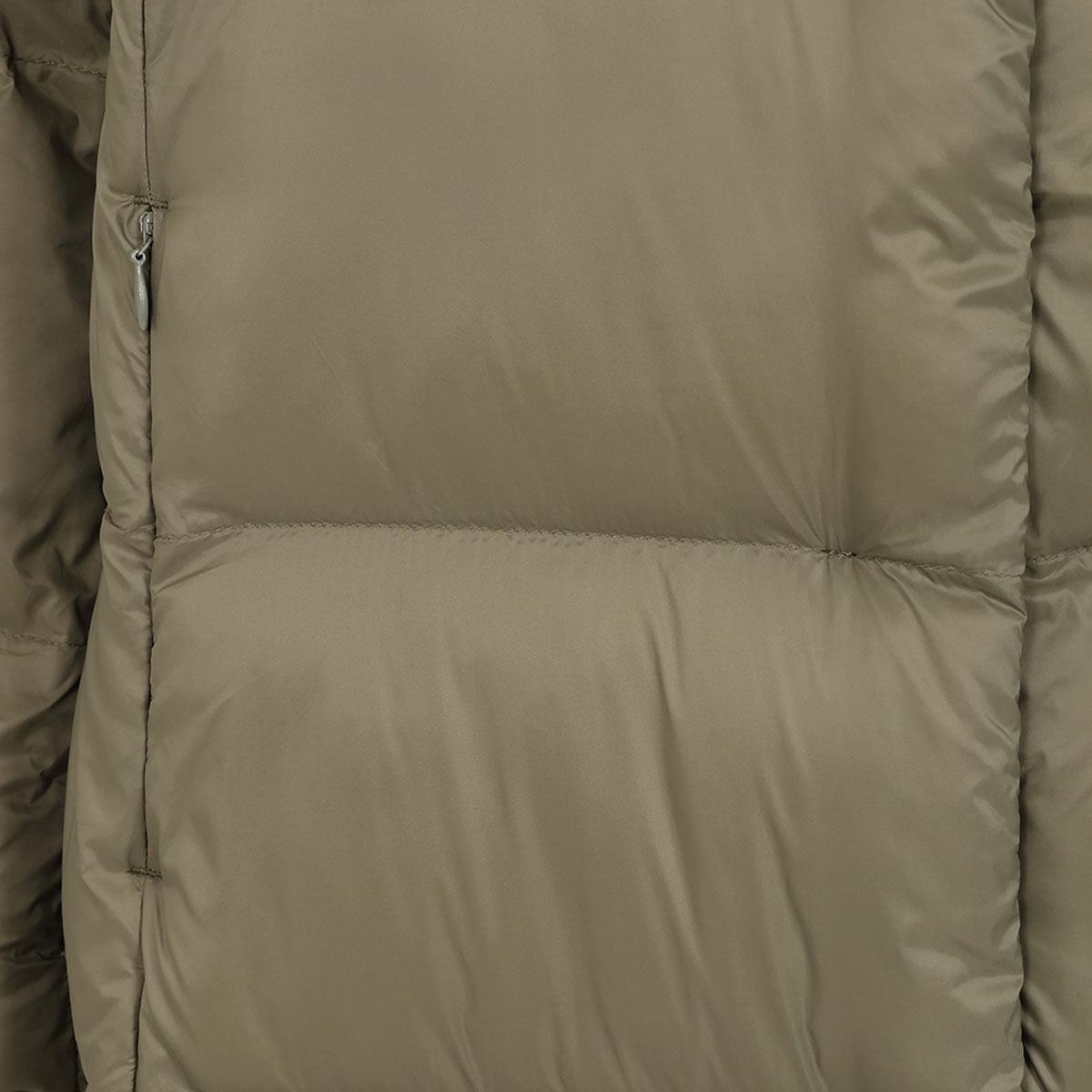 Khaki Lazy Jacks Womens JK2 Long Puffer Coat Detail