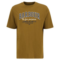 Bronze Brown Barbour Mens Fort Relaxed Graphic T-Shirt