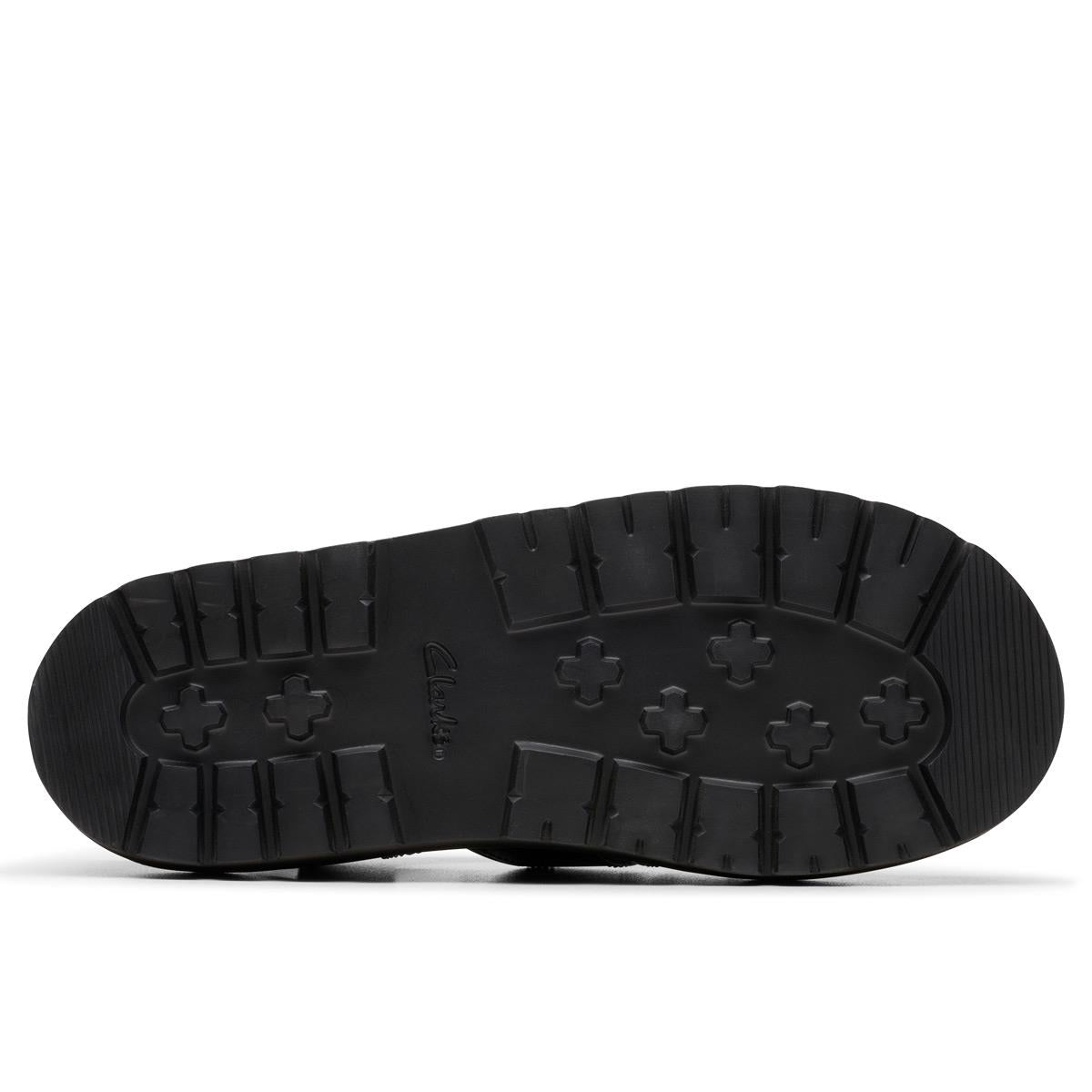Black Leather Clarks Womens Orianna Twist Sandal Sole