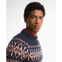Barbour Mens Tisbury Fairisle Crew Neck Jumper
