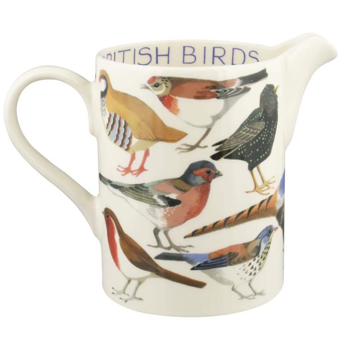 Emma Bridgewater British Birds Large Straight Jug Back