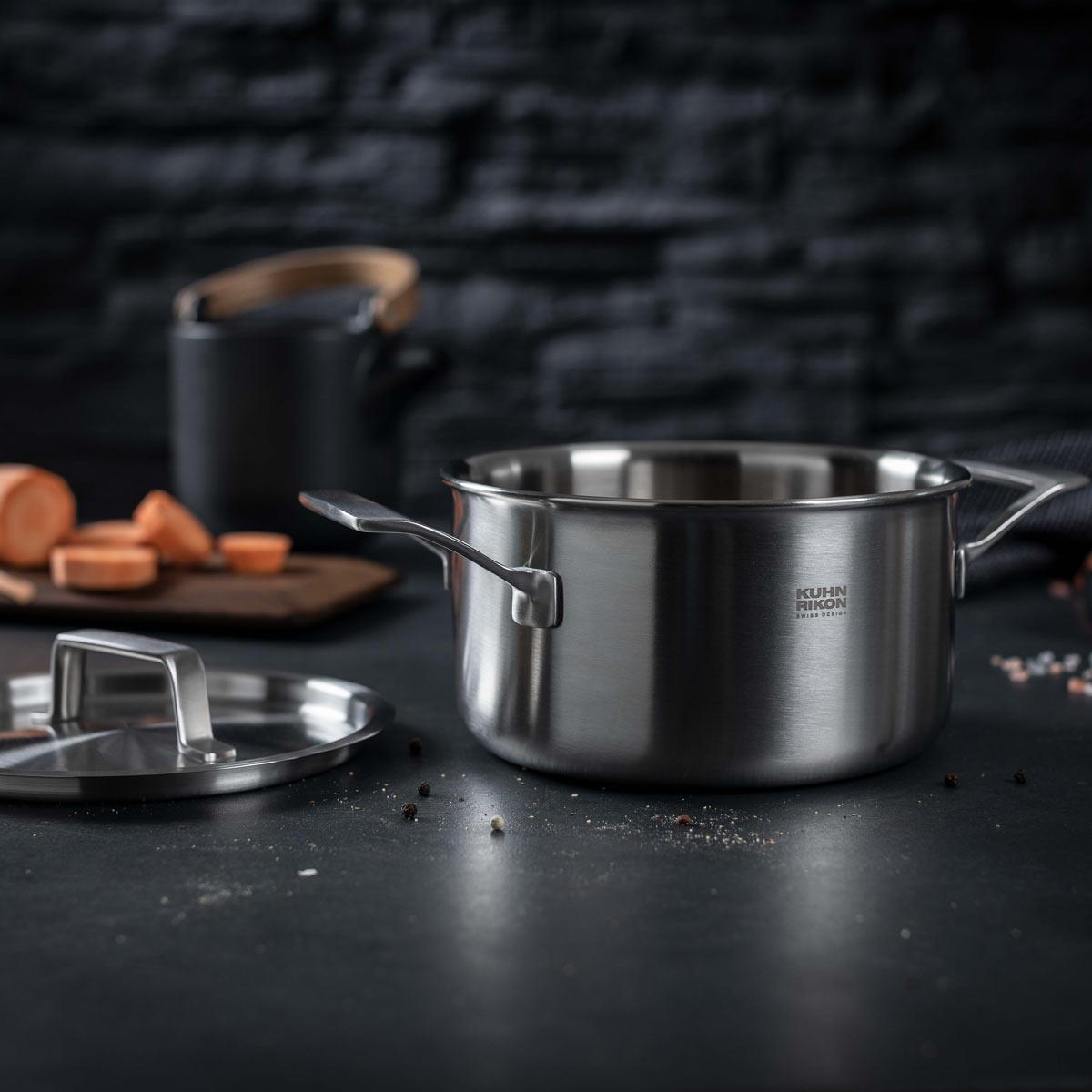 Kuhn Rikon Culinary Fiveply 3 Piece Mixed Cookware Set Casserole Pot