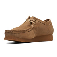 Dark Sand Suede Clarks Mens WallabeeEVO Shoe Angle