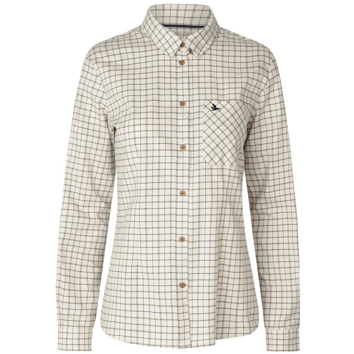 Estate Blue/Pine Green Check Seeland Womens Kerry Shooting Shirt