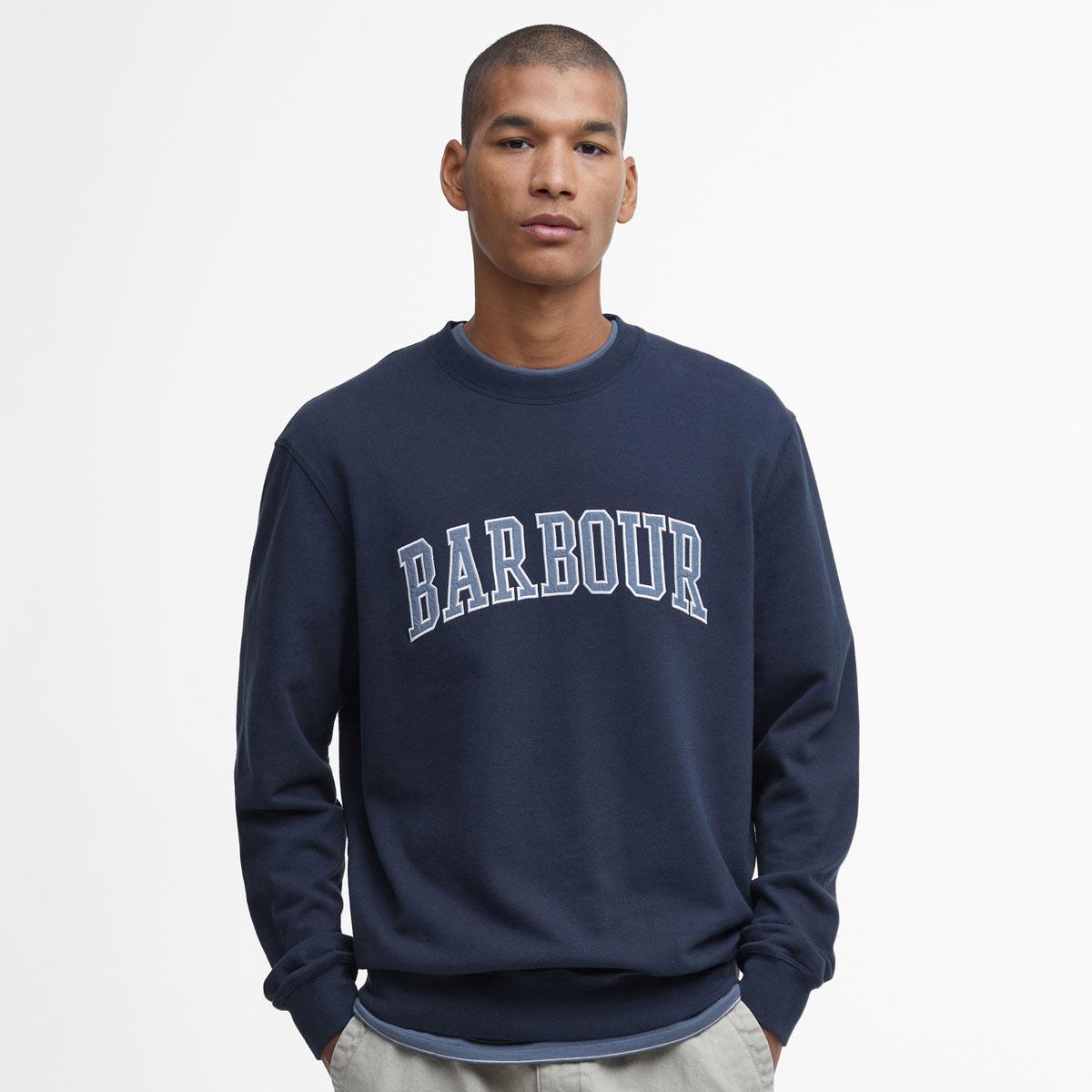 Barbour Mens Skipton Relaxed Fit Crew Neck Sweatshirt