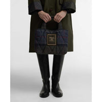 Barbour Womens Tartan Arlene Mini Quilted Tote Bag