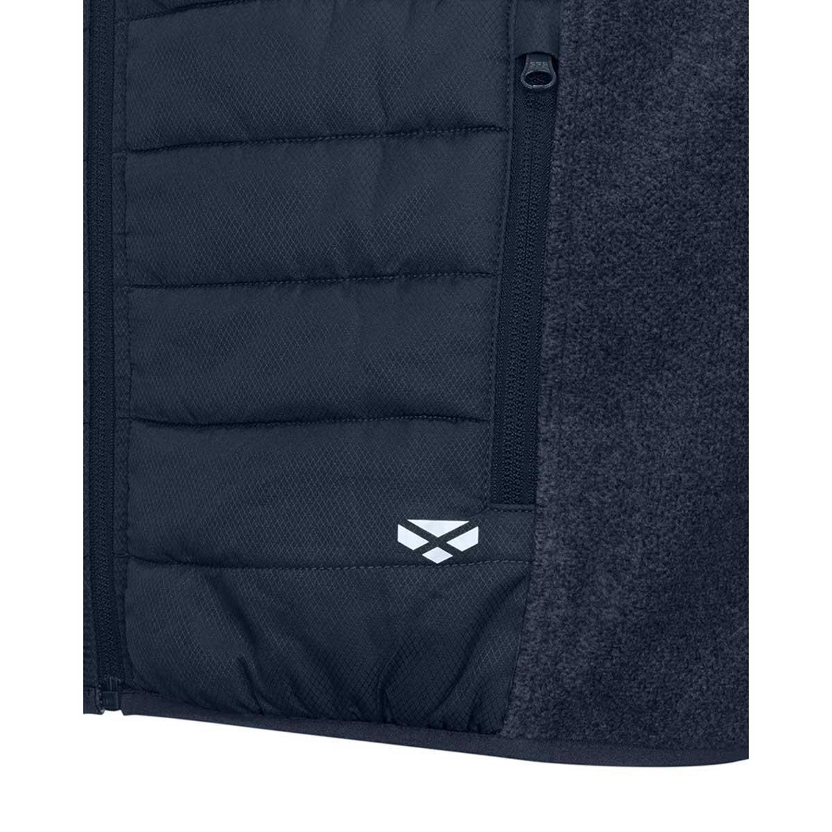 Midnight Navy Marl Hoggs Of Fife Mens Melville Hybrid Gilet Pocket
