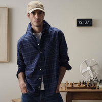 Midnight Loch Barbour Mens Mineral Tartan Authentic Shirt Lifestyle 2