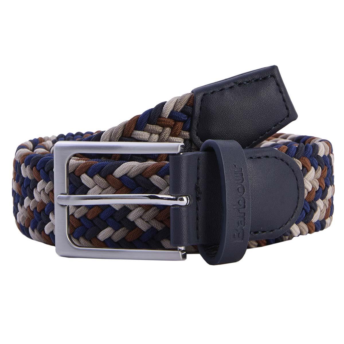 Navy/Rust Barbour Mens Ford Belt