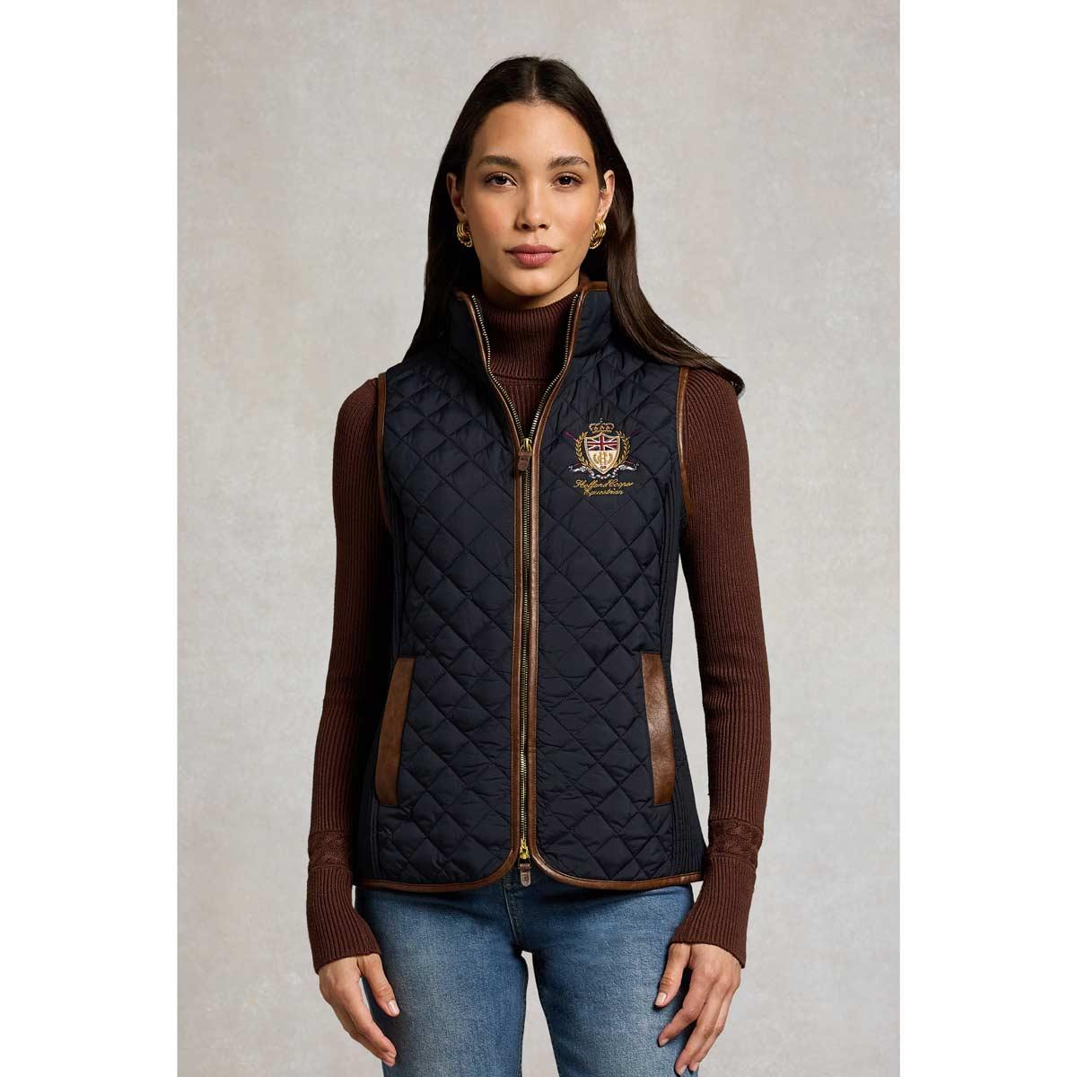Holland Cooper Womens Boughton Diamond Quilt Gilet
