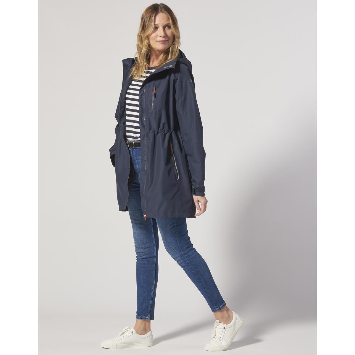 Navy Musto Womens Sardinia Long Rain Jacket