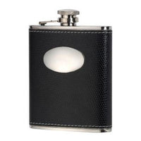 Black David Nickerson 6oz Hip Flask