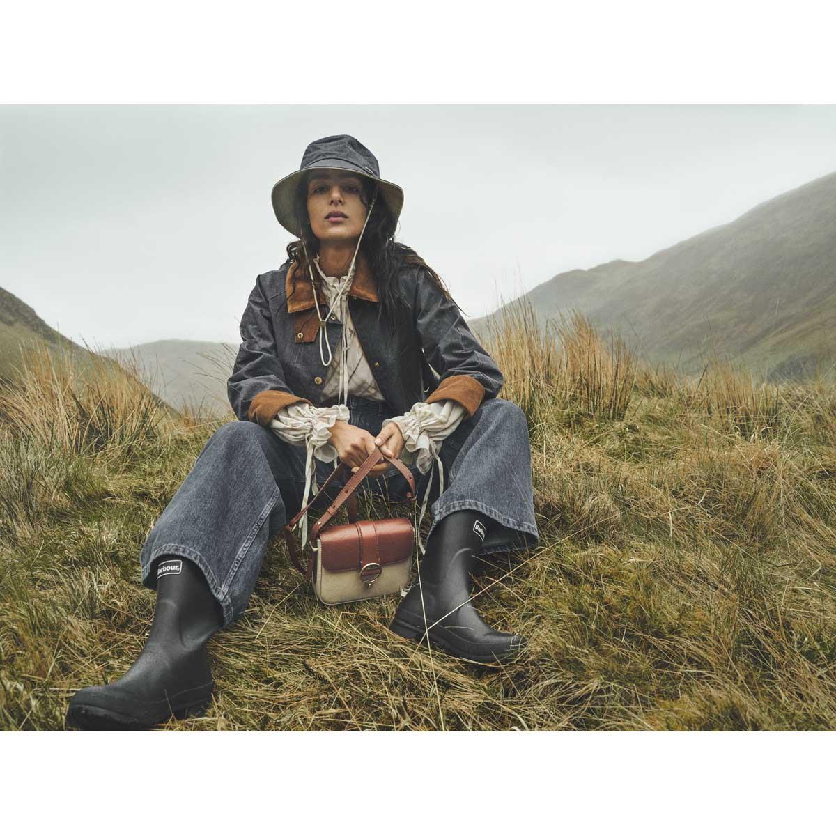 Barbour Womens Asker Denim Bucket Hat
