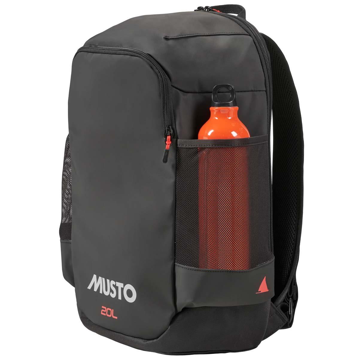 Black Musto 20L Backpack pockets