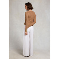 Holland Cooper Womens Seattle Cable Crew Neck Knitted Jumper