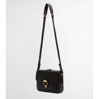 Black/Deboss Tartan Barbour Womens Rosa Deboss Leather Crossbody Bag Handle