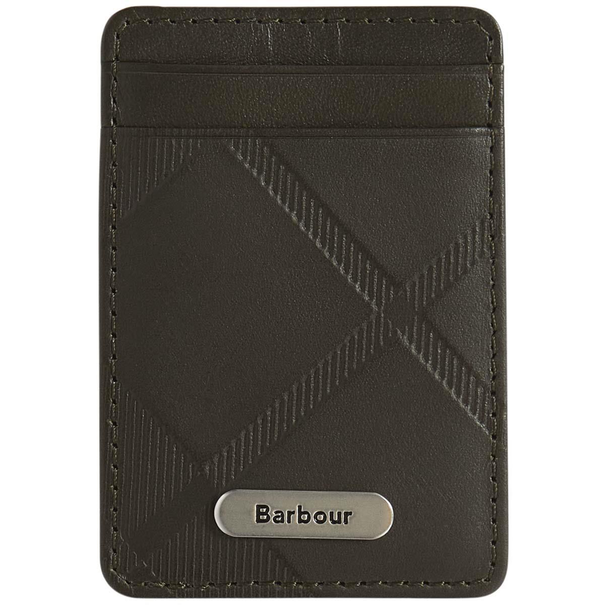 Barbour Mens Brunton Leather Card Holder