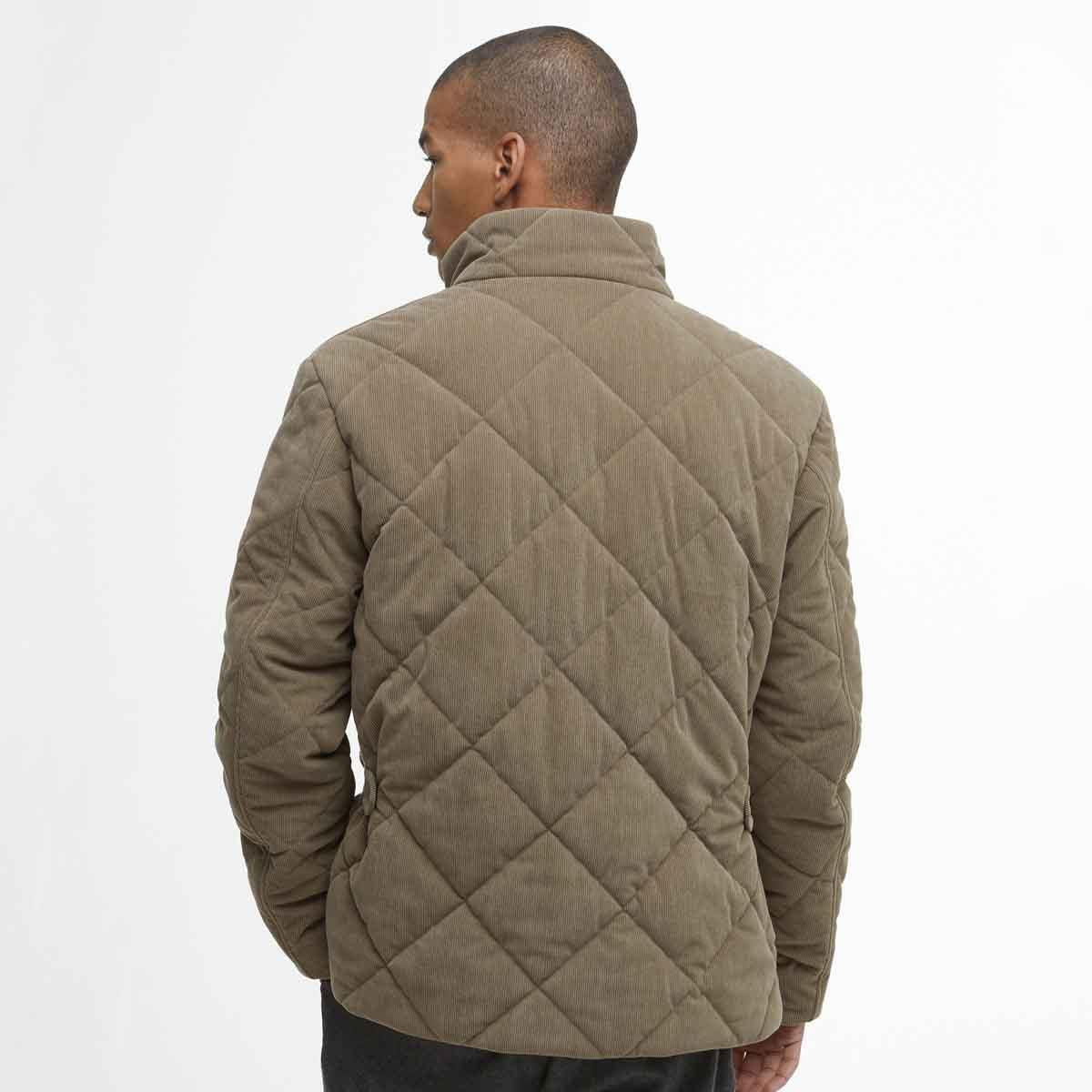 Fern Barbour Mens Cord Liddesdale Quilted Jacket Model Back