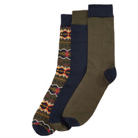 Classic Tartan Barbour Mens Case Fair Isle Sock Gift Box set