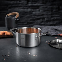 Kuhn Rikon Culinary Fiveply Casserole With Lid Removed
