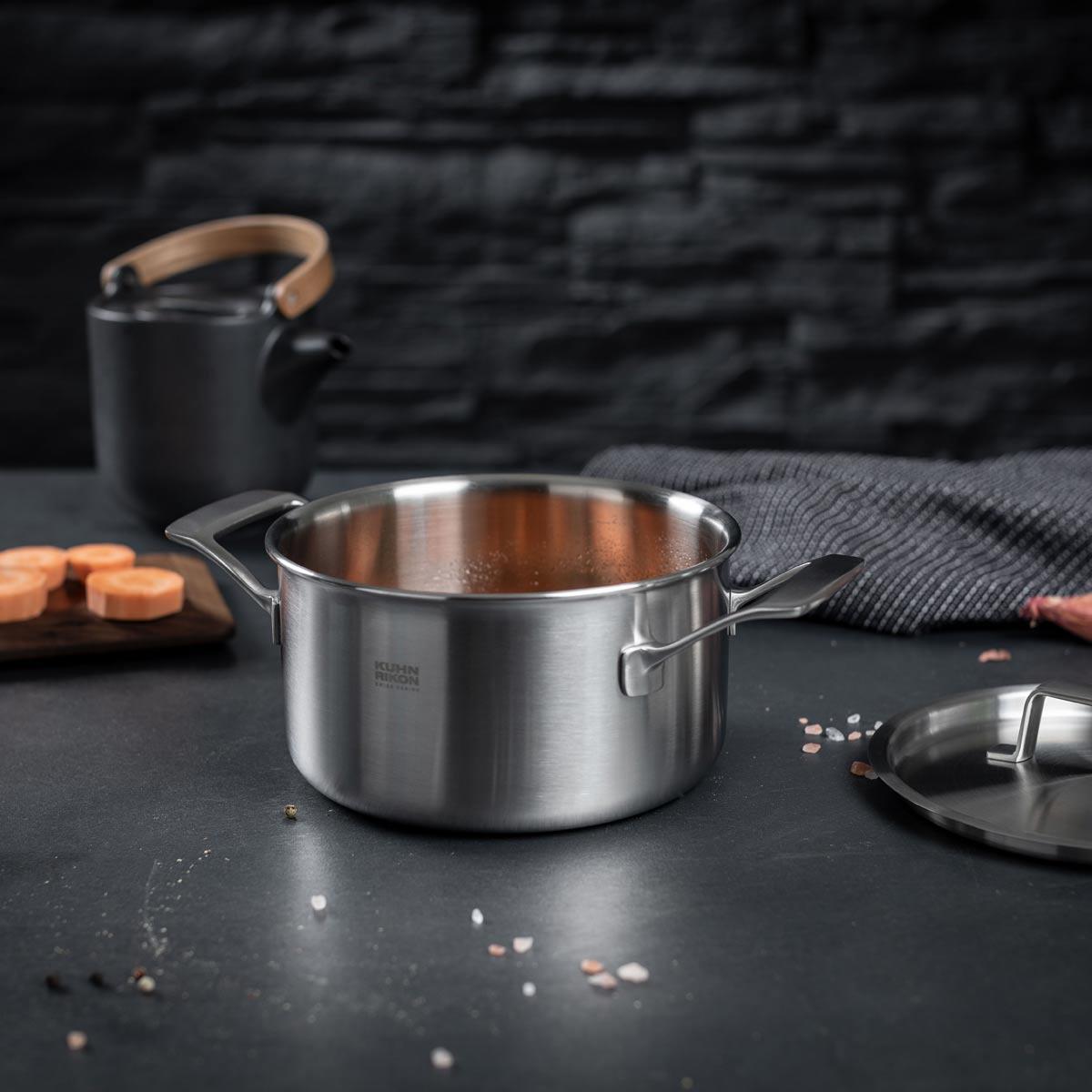 Kuhn Rikon Culinary Fiveply Casserole With Lid Removed