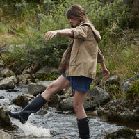 Light Trench/Summer Navy/Ecru Barbour Womens Perez Showerproof Jacket Lifestyle 2