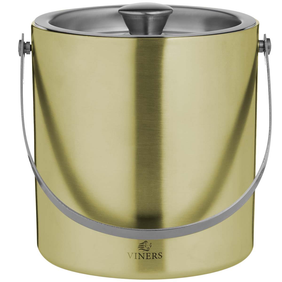 Viners Barware 1.5L Gold Double Wall Ice Bucket