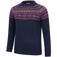 Hoggs Of Fife Jura Ladies Fair Isle Crew Neck Pullover
