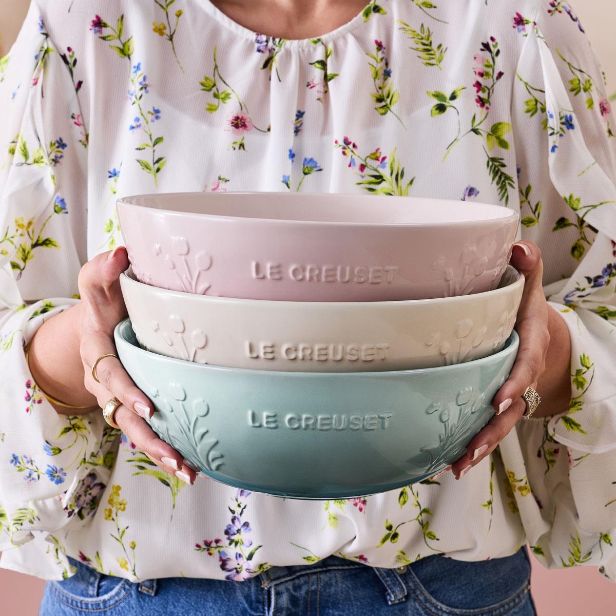 Le Creuset Stoneware Serving Bowl La Jardin Collection lifestyle