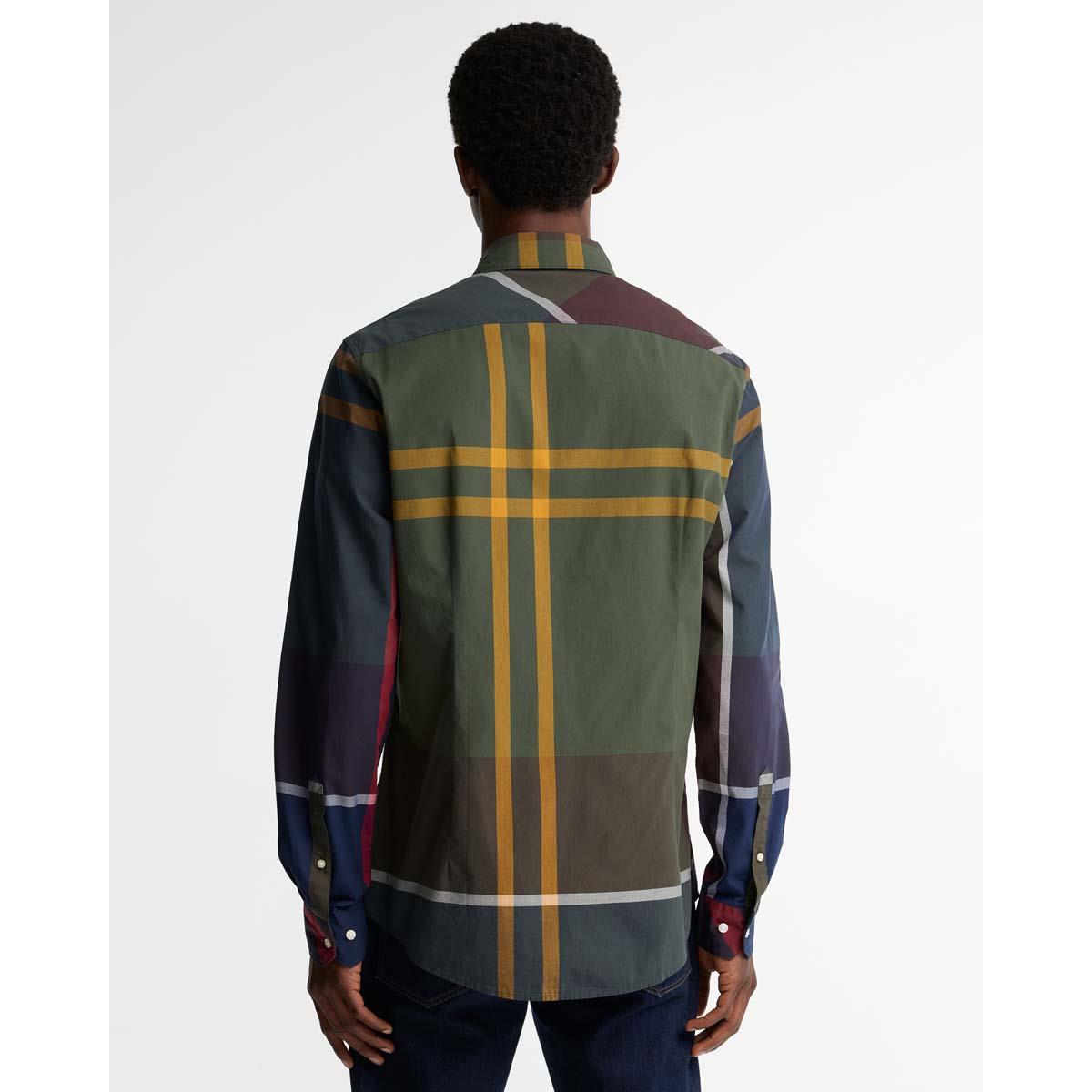 Classic Tartan Barbour Mens Oversized Tartan Dunoon Tailored Shirt Back