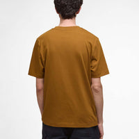 Bronze Brown Barbour Mens Fort Relaxed Graphic T-Shirt back