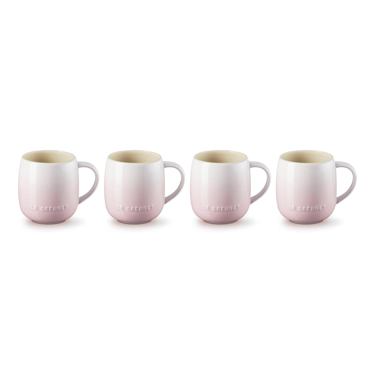 Shell Pink Le Creuset Set of 4 380ml U Mugs