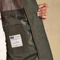 Khaki Green Joules Women's Rainmore Waterproof Coat Internal Pocket