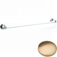 Brushed Gold unlacquered Samuel Heath Fairfield Single Ceramic Towel Rail N9561
