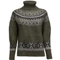 Khaki Holland Cooper Womens Fairisle Knit