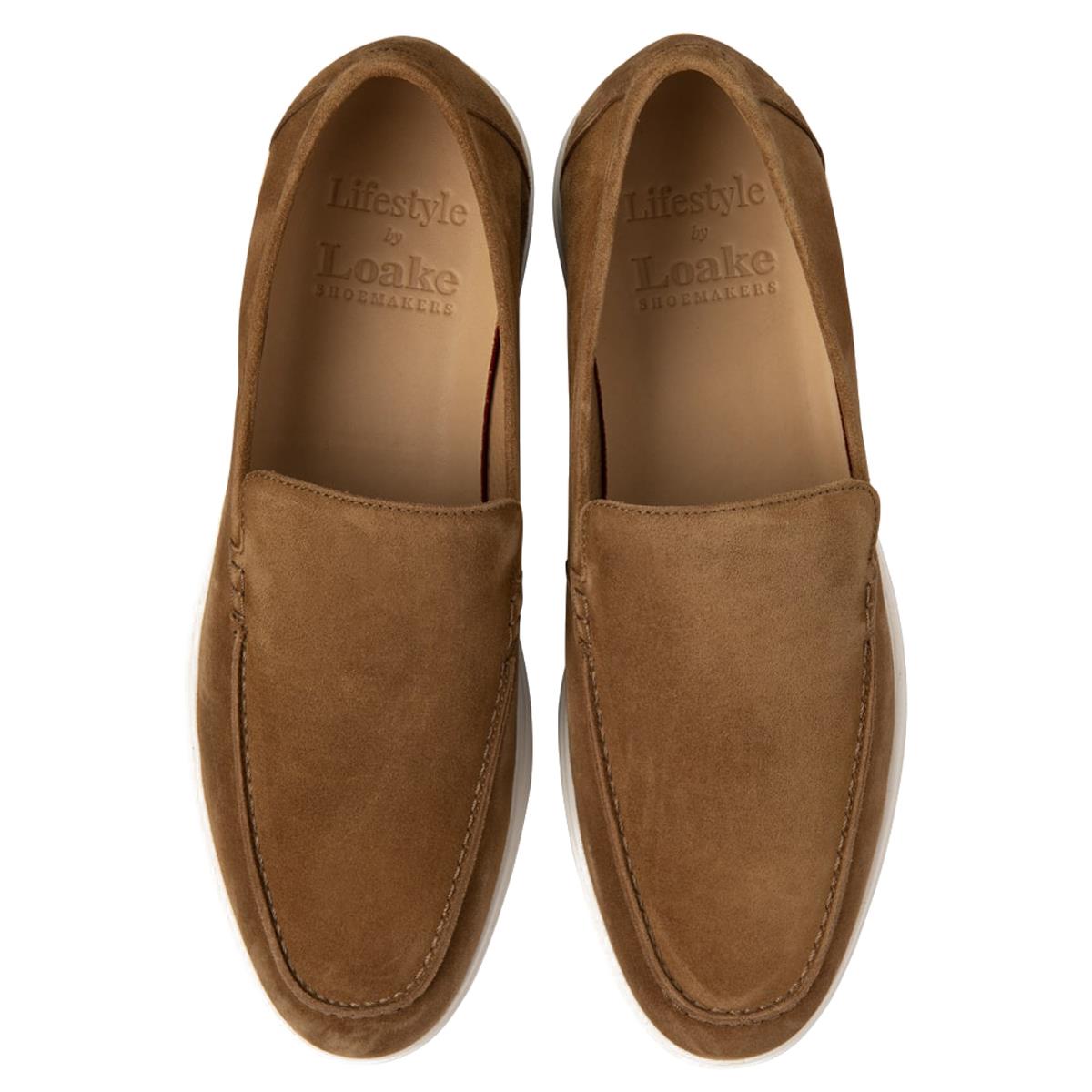 Chestnut Suede Loake Mens Tuscany Shoes