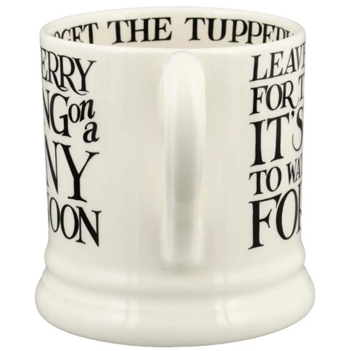 Emma Bridgewater Black Toast Blackberry Half Pint Mug Handle
