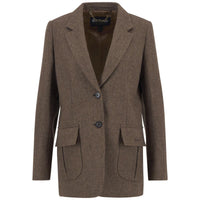 Military Brown Barbour Womens Elm Tailored Jacket