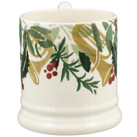 Emma Bridgewater Christmas Bring in the Green Half Pint Mug