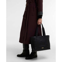 Barbour Alder Large Leather Tote Bag