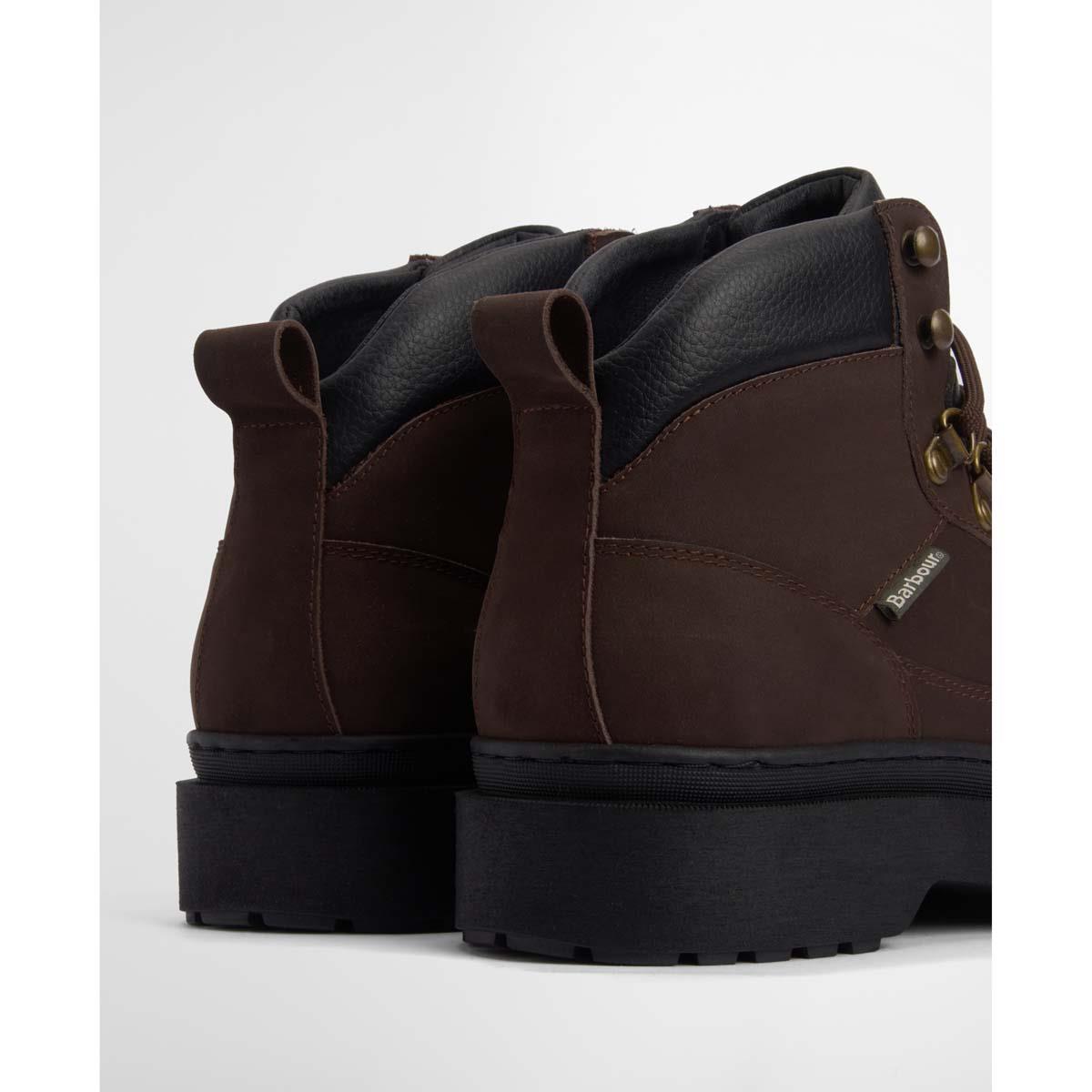 Brown Nubuck Barbour Mens Sidwood Hiking Boot heel
