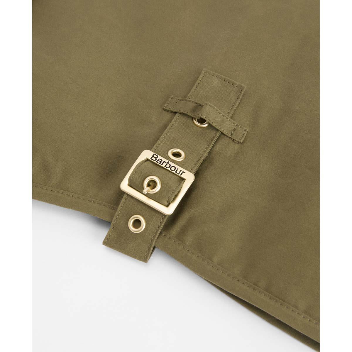 Dusky Green Barbour Transport Dog Coat straps