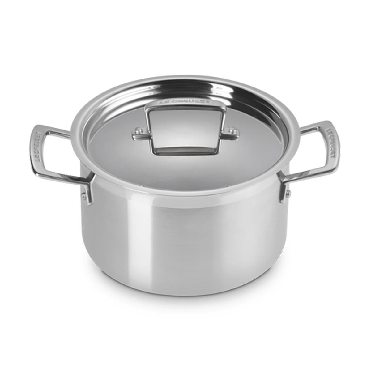 Le Creuset Classic 3-ply Stainless Steel 3-Piece Milk Pan Saucepan Casserole Set