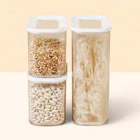 White Mepal Modula 3pc Storage Set With Food