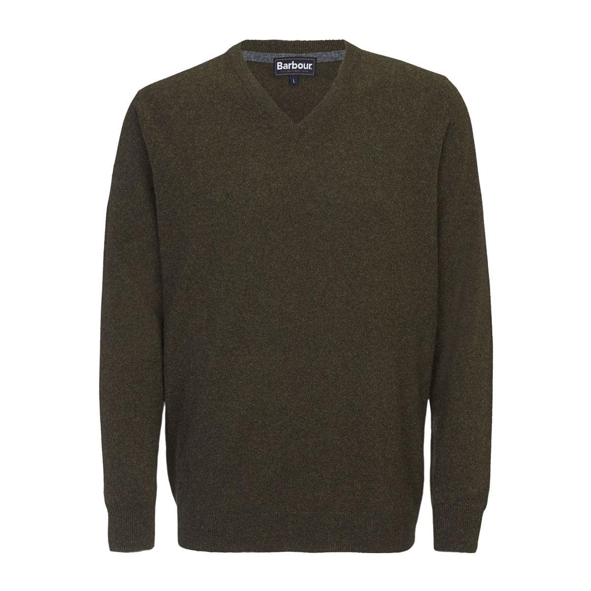 Barbour Mens Essential Lambswool V Neck Sweater