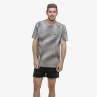 Black Swanndri Mens Rugby Shorts On Model