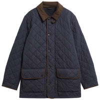 Dark Navy Barbour Mens Thursby Polarquilt Jacket